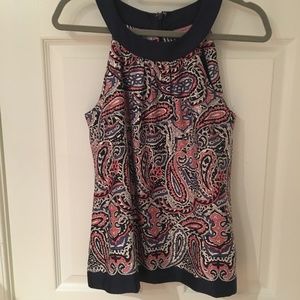 VV 4 Blue and Pink Paisley Top